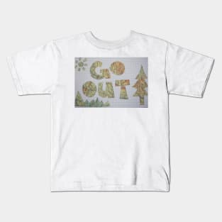 Paper cut: go out Kids T-Shirt